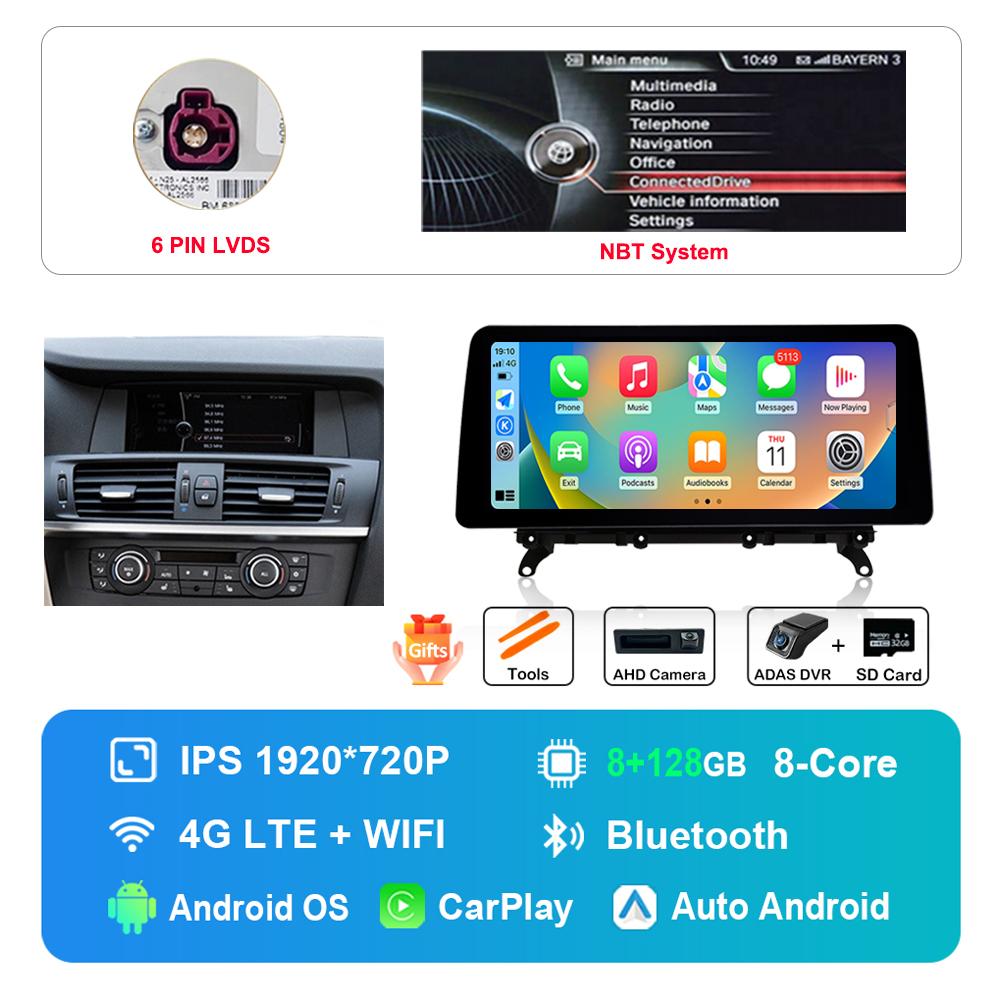 12.3 Inch for BMW 7 Series F01 F02 CIC NBT System DSP Stereo GPS HD Touch Screen Android Car Radio Multimedia Player GPS