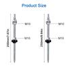 A60z25cm Solar Hanger Bolts Solar Panel Roof Mounting Screws M10 Solar PV Panel Mounting Bracket For Fixing Solar Panel 6Pc Dura