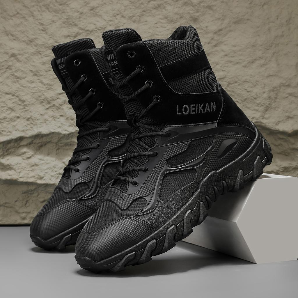 Men'S High Top Denim Boots, Casual Sports Shoes, Trendy And Fashionable Men'S Boots