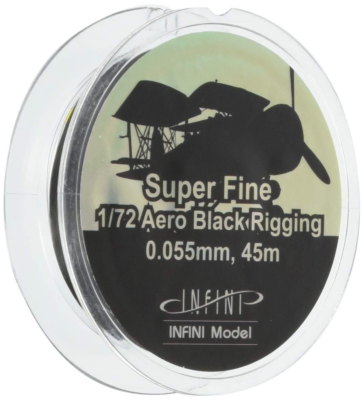 

Infinimodel Super Fine Aero x for Scale Plastic Model IR7200 Rigging, 0.055mm 45m, Black, 1/72 Kits,