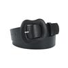 Women Wide Faux Leather Belt, Candy Color Irregular Gourd Pin Buckle Belt, Solid Color Decor Waist Belt for Jeans Dresses