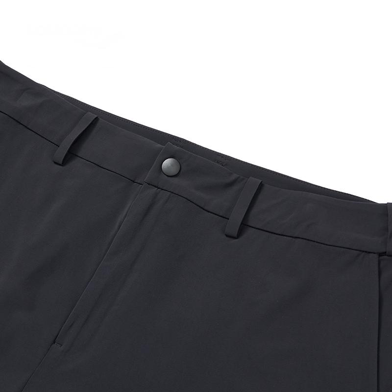 SAUCONY Sports Lifestyle Series Solid Color High Waist Elastic Casual Pants Men Bottoms Black SC2249042A-BK01