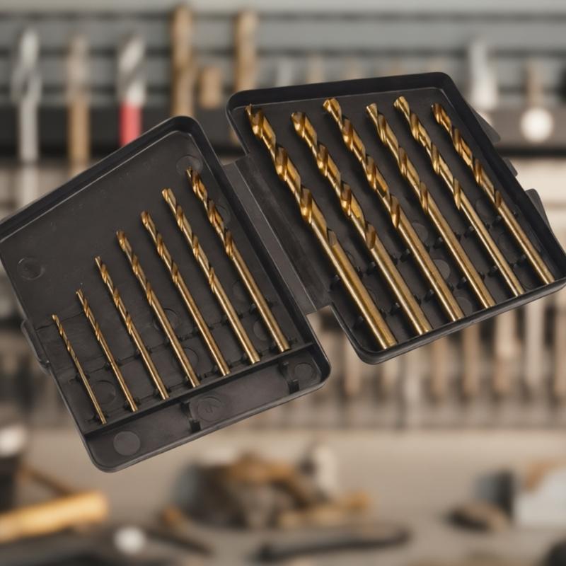 13Pieces Professional High Speed Steel Drill Bit Set Power Tool Accessories Perfect for Wood Plastic and Soft Materials