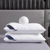 New Hotel-Style Feather Velvet Side Sleeper Pillow - Custom Solid Color for Guesthouses