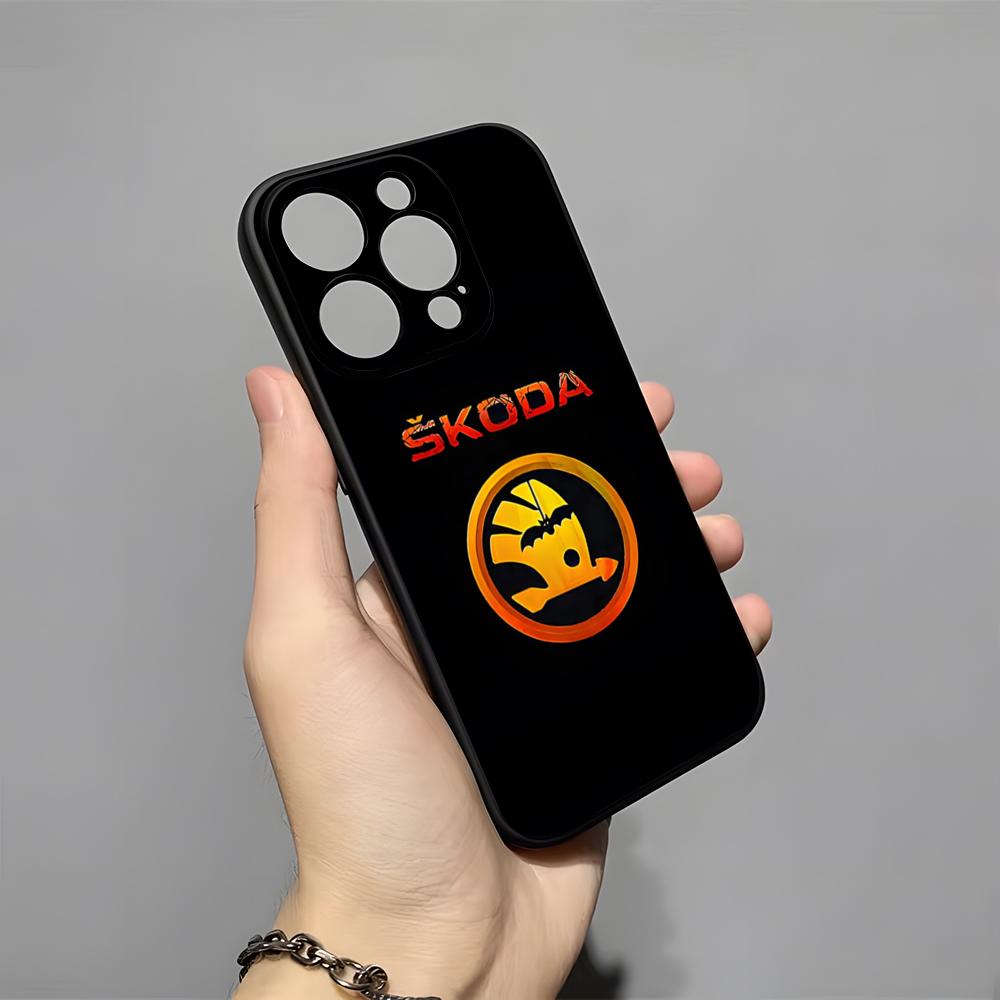 Super Car Design-Skoda Phone Case For 16 Pro Max Iphone 15 14 Pro Max 13pro 11 X Xs Xr 8 7Plus Silicone Cover
