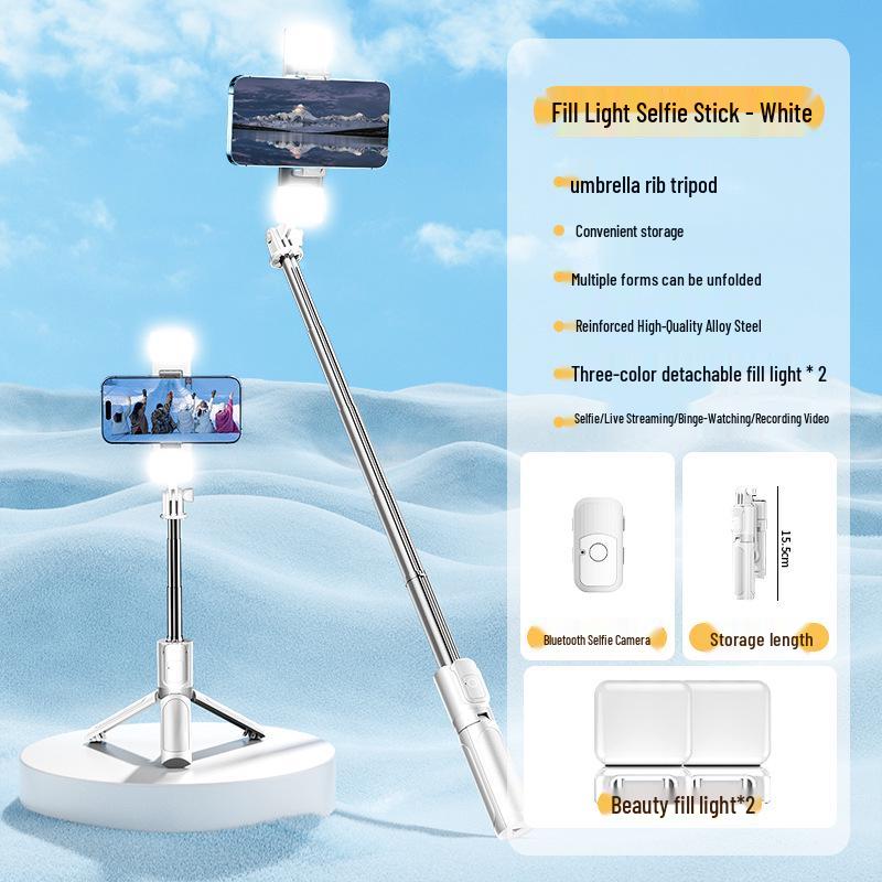 Portable Outdoor Selfie Stick Tripod: Telescopic Handheld Phone Holder for Photography