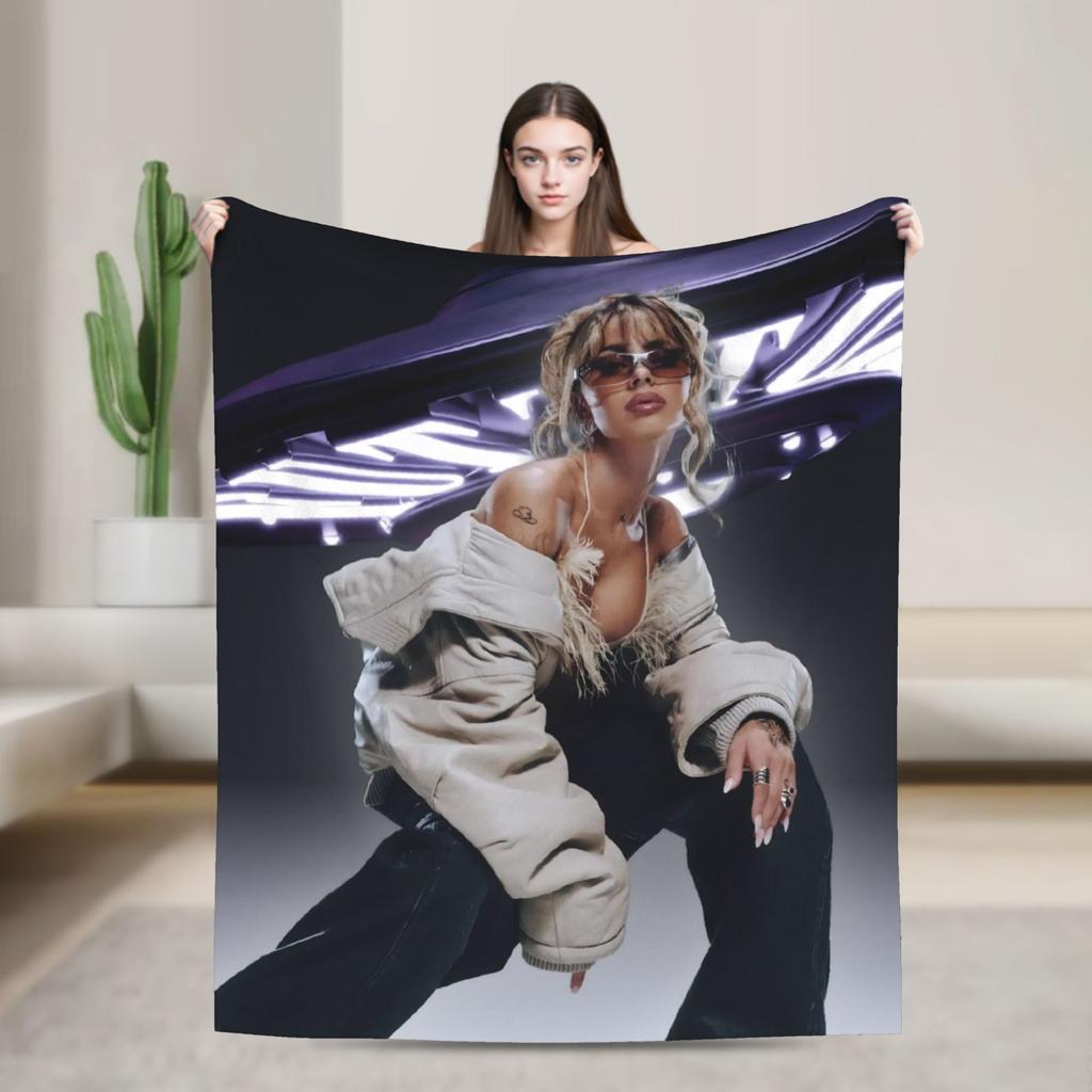 Soft Blanket Travel Office Singer TINI STOESSEL Futtura Album 2025 Throw Blanket  Flannel Bedspread For Bedroom Sofa Bed Cover
