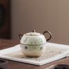 New Chinese-style Ru kiln Wanhua tea set, one pot and one cup, small set can be used as a hand gift for home use