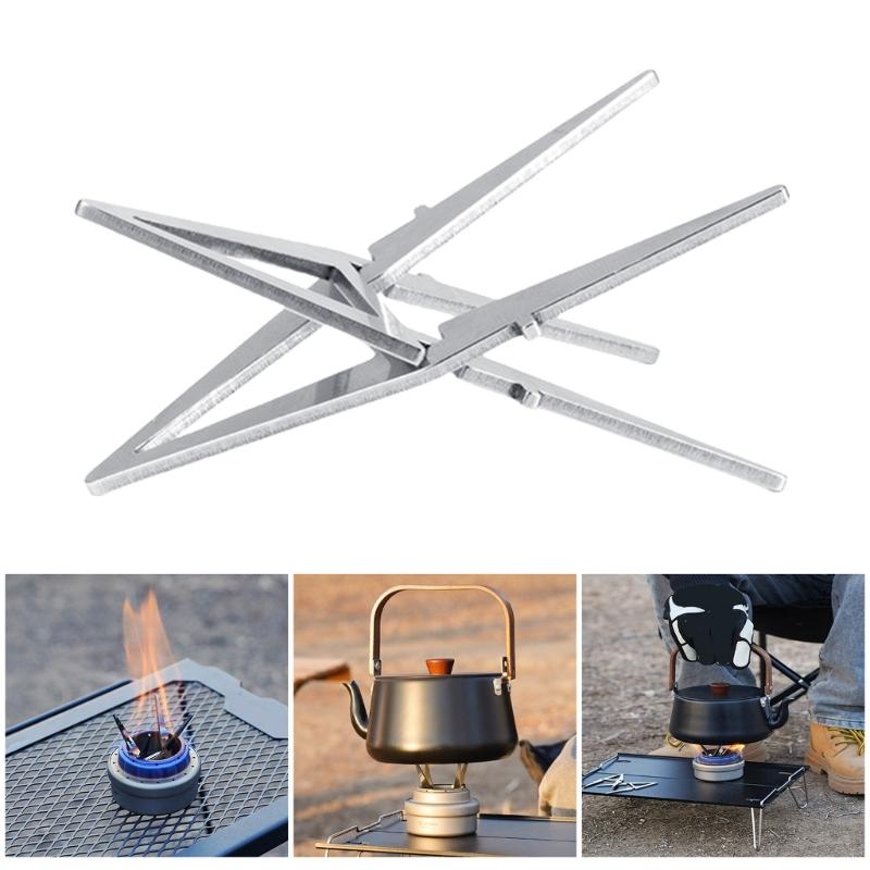 Reliability Cooker Brackets Outdoor Portables Burners Stand Light Weight Rack Suitable for Picnics Gatherings