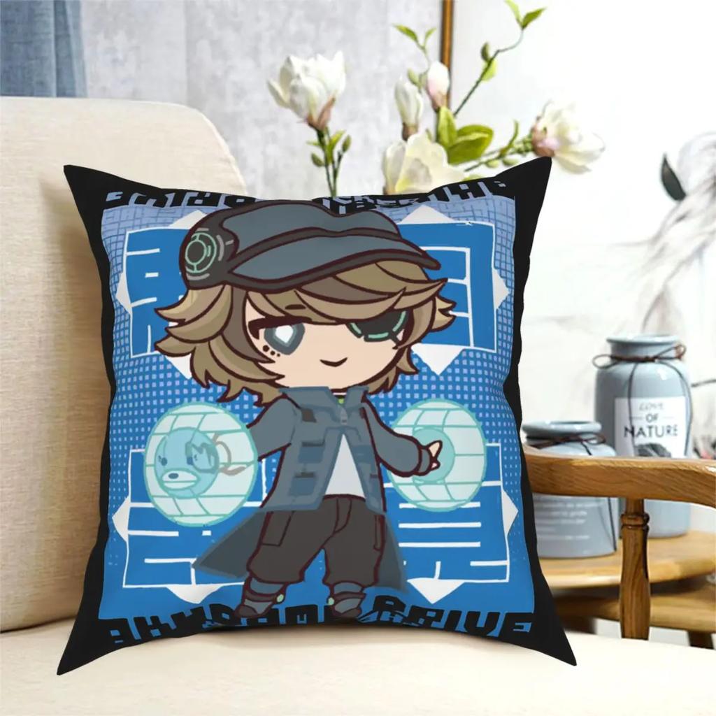 Akudama Drive Hacker Square Pillow Case Polyester Throw Pillow Japanese Anime Fashion Cushion Covers