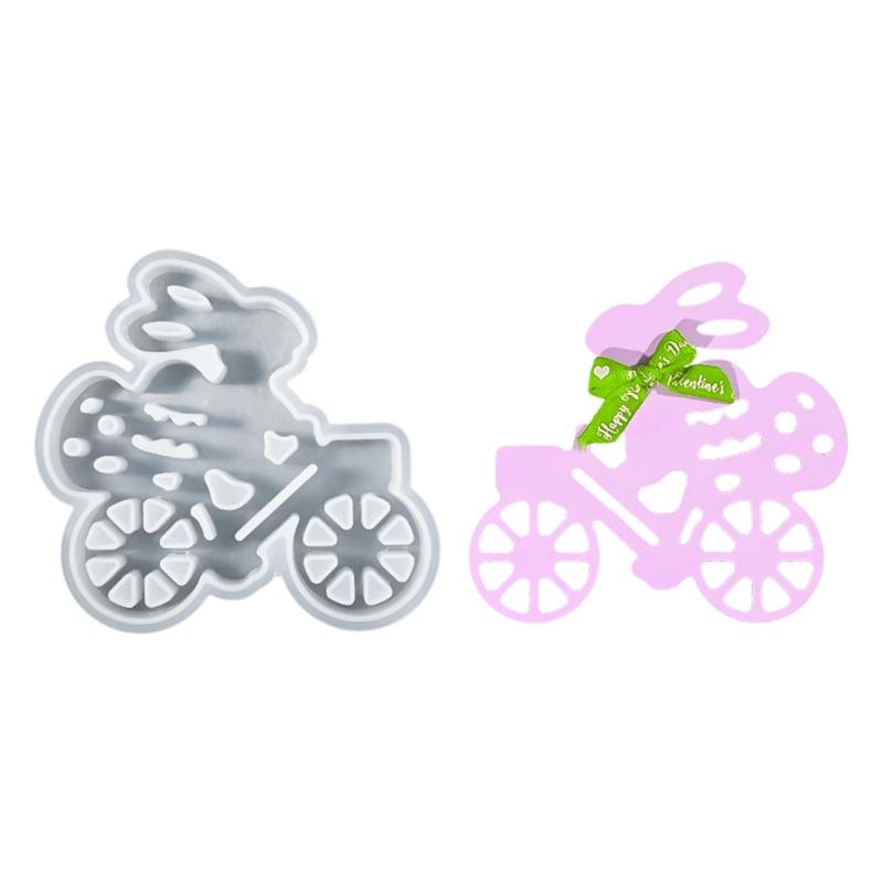 High Temperature Resistant Food Grade Silicone Easter Rabbit Mold for Handmade Craft Projects and Holiday Ornaments