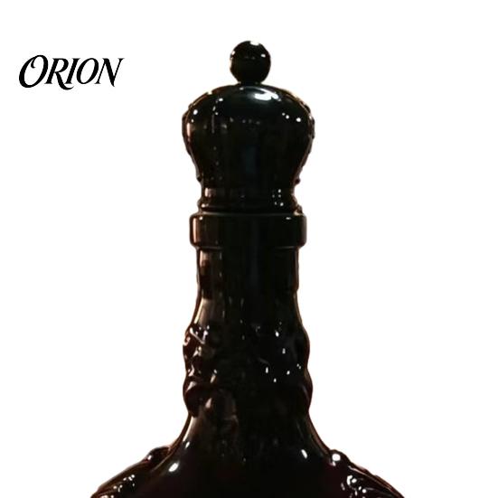 Decanter Castello per Bottiglia di Vino Stile Vintage, Contenitore Liquore Novità per Uomini, Bar Domestico Durevole per Degustazione, Distillati, Collezionista Vetro Gotico
