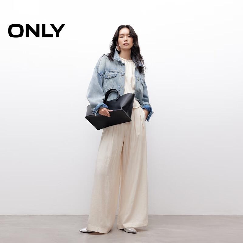 ONLY Women's 2025 Summer Lightweight Relaxed Linen Blend Casual Pants