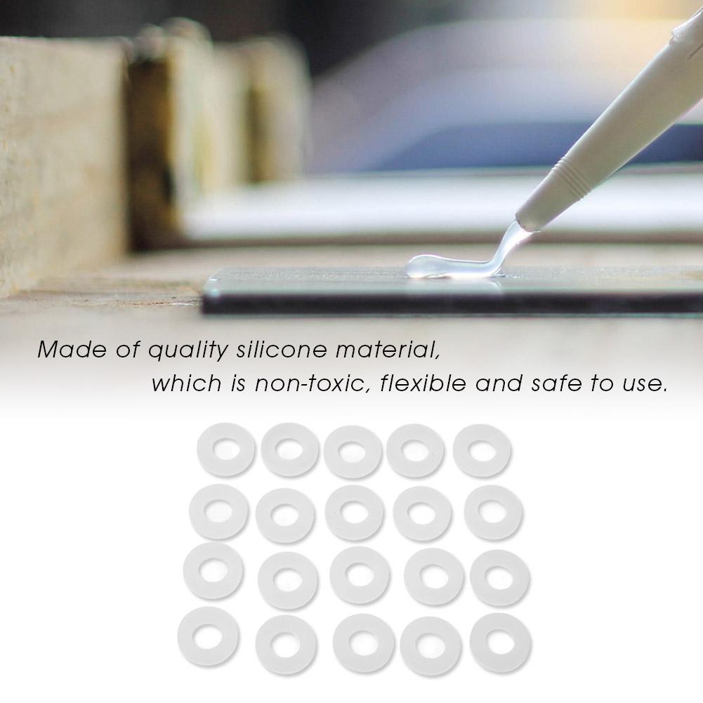 20pcs Water Heater Seal Silicon Gaskets Seal Ring Professional Accessory Part (3 8)