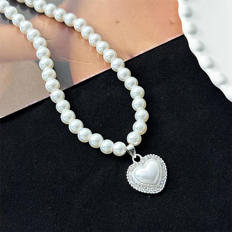 3pcs/set Fashion Heart-shaped Pendant Necklace Earrings Set Holiday Parties Daily Wear Women's Resin Jewelry Accessories Gifts
