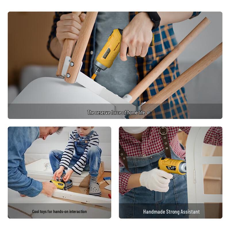 Deli 3.6V Cordless Rotary Screwdriver CN Plug (adapter Included)