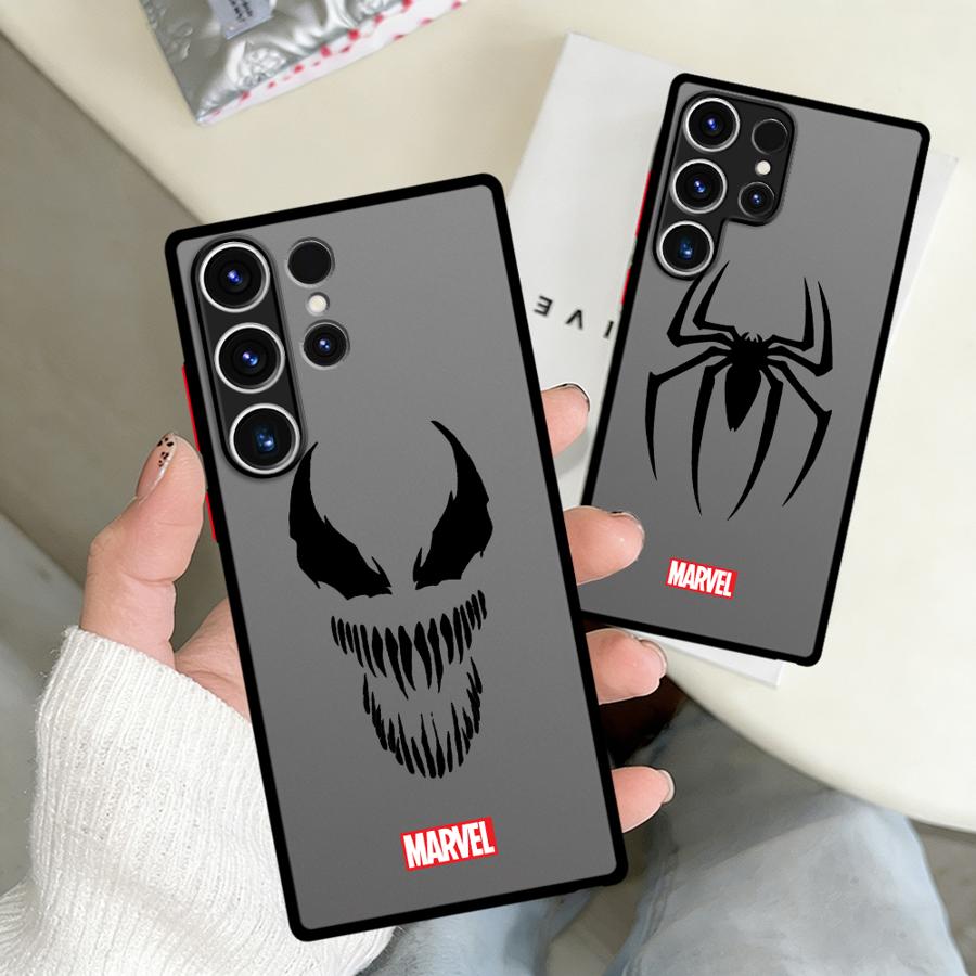 Case for Samsung Galaxy S26 S21 S22 S20 Note 20 10+ S23 FE S25 Ultra S24 Plus Funda Phone Cover Marvel Avengers Hero Logo