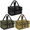 20L Camping Kitchen Organizer with Dual Zipper Cookware Utensils Kit Bag Camping Cooking Utensil Organizer for Camping Picnic