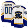Custom Name Team Suits Gradient Graffiti Colorful Vintage Retro Breathable Pullover 3DPrint Casual V-Neck Hockey Jersey Shirts J