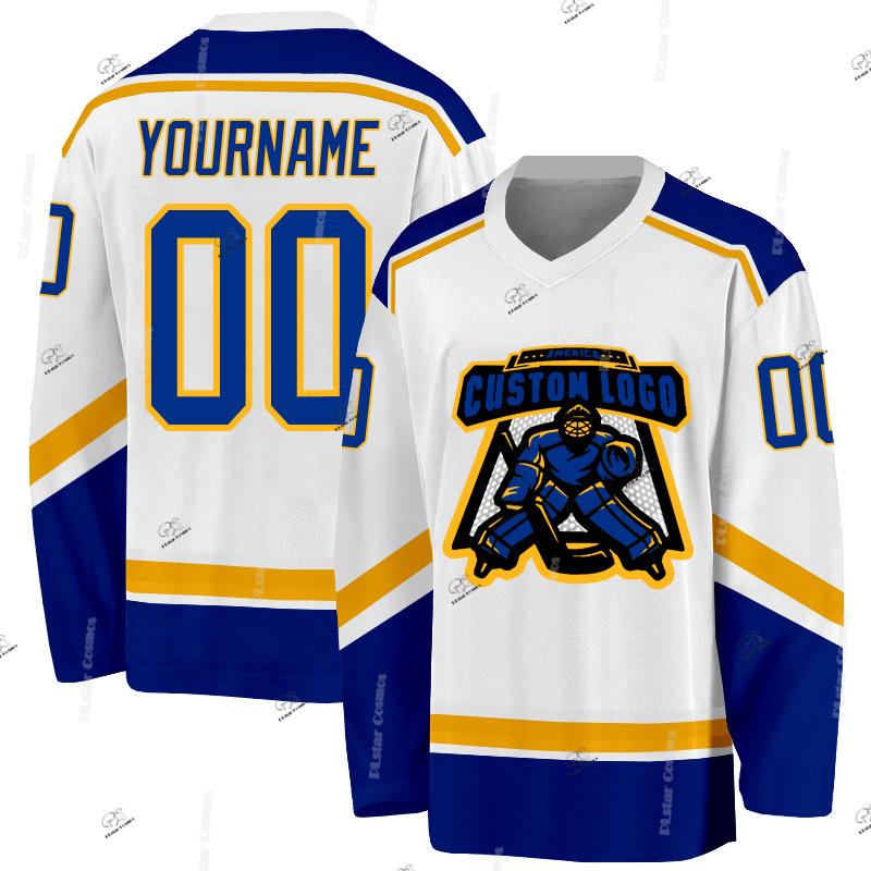 Custom Name Team Suits Gradient Graffiti Colorful Vintage Retro Breathable Pullover 3DPrint Casual V-Neck Hockey Jersey Shirts J