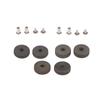 2Set Kerosene  Universal Silver Removable Screw Nut Rivet Steel Wheel Set For Zippo Gasoline  Repair Diy Part