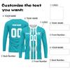 Men's Long Sleeve Athletic Jersey, Quick-Dry Sports Shirt, Lightweight Team Uniform Top, Red White Design