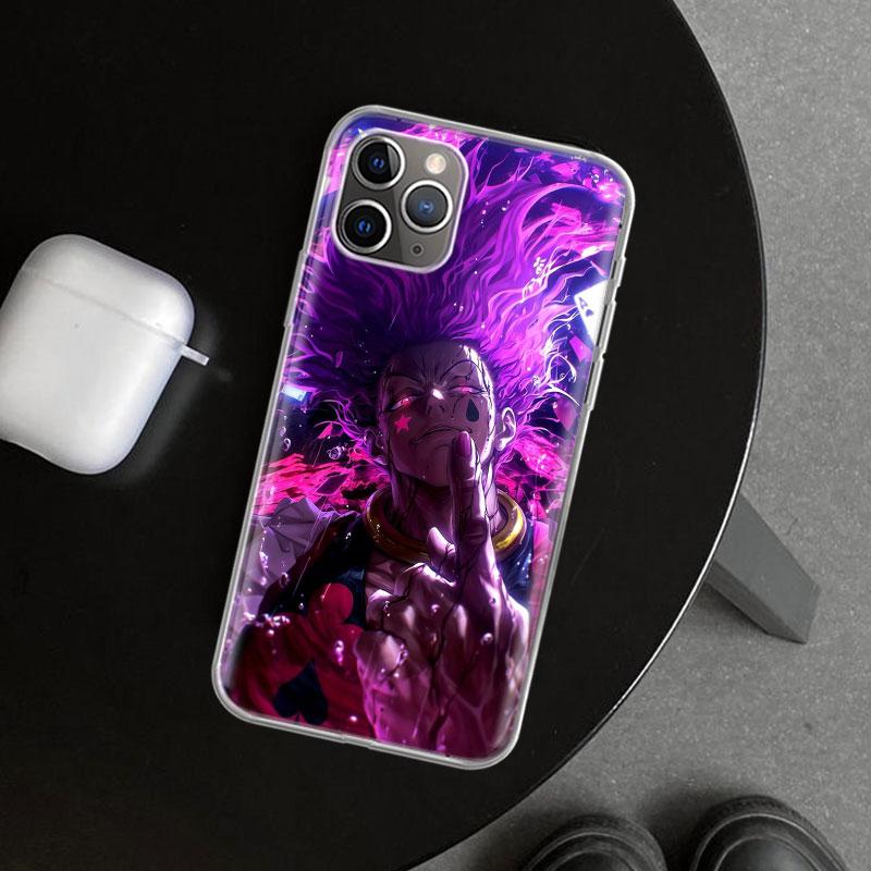 Huner X-Hunters Hisoka Phone Case Cover for iPhone 11 12 13 Mini 14 15 Plus 16 Pro Max 17 Air 7 8 + SE Art Customized Fundas 11