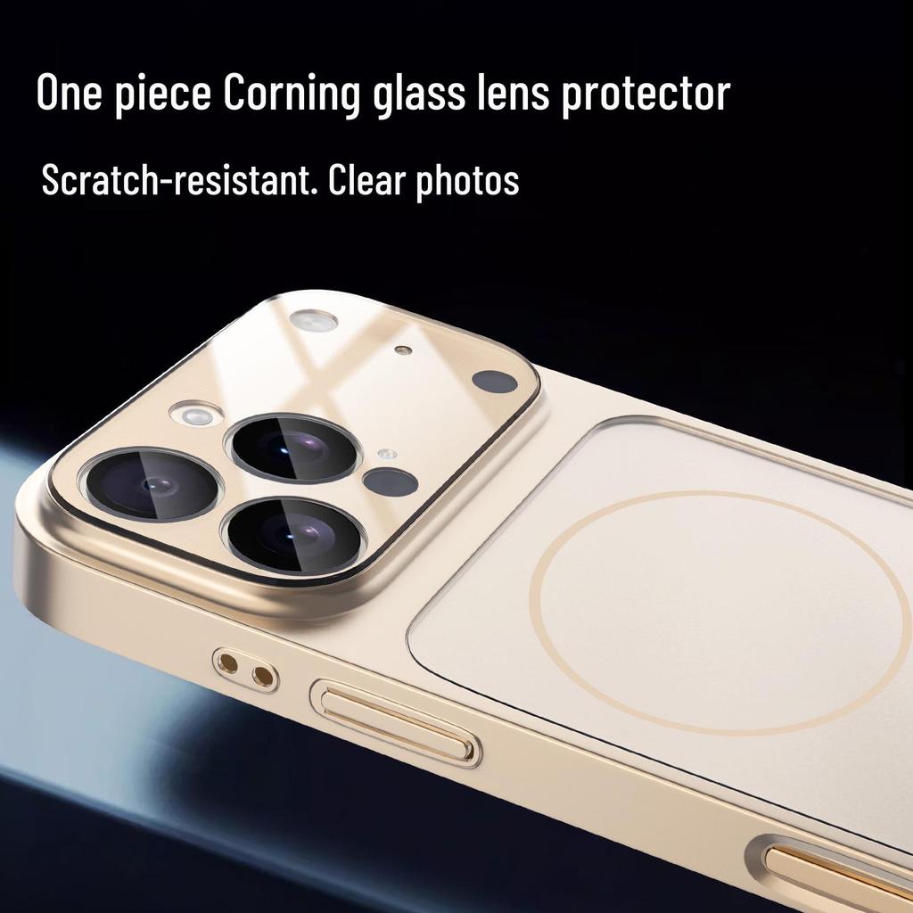 Corning Mattiertes Magnetisches Hautgefühl Glas Stoßfestes Case für iPhone 17 Pro Max