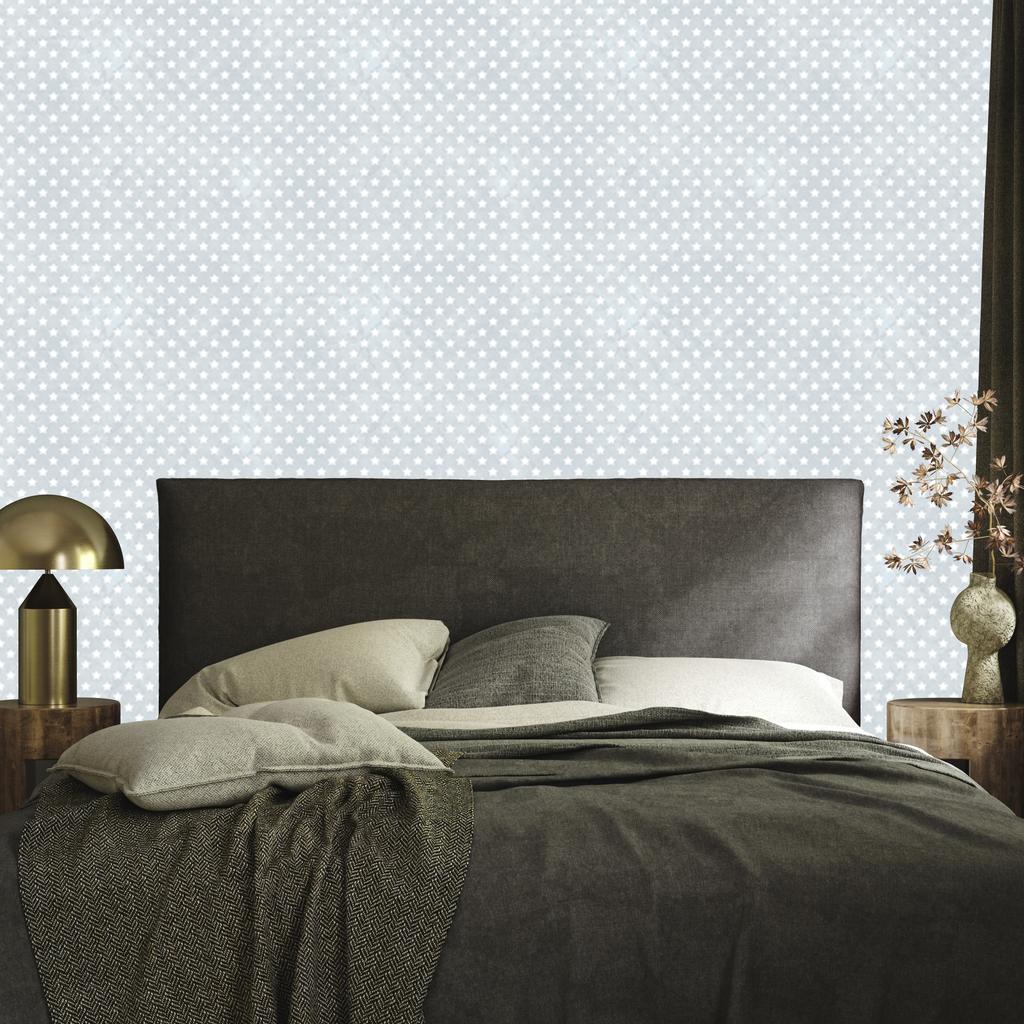 Stars Wallpaper Light Gray and White for Living Room and Bedroom 50x1000