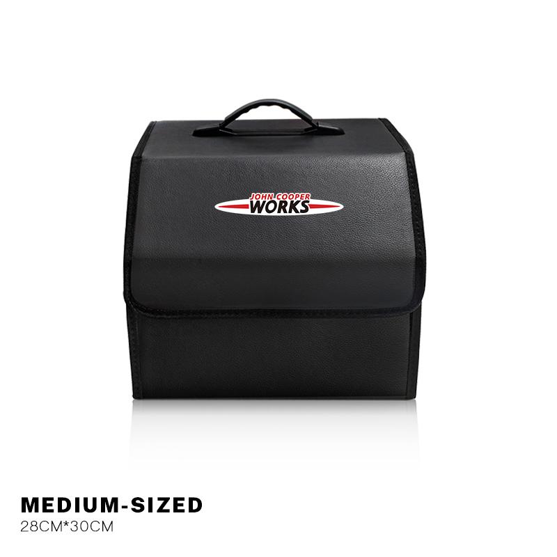 Car Trunk Storage Bag Leather Camping Box Collapsible For BMW Mini Works Cooper F54 F55 F56 F57 F60 R50 R52 R53 R55 R56 R57 R58