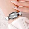 Delicate Oval Simple Bracelet Watch Niche Irregular Design Literary Women'S Quartz Watch