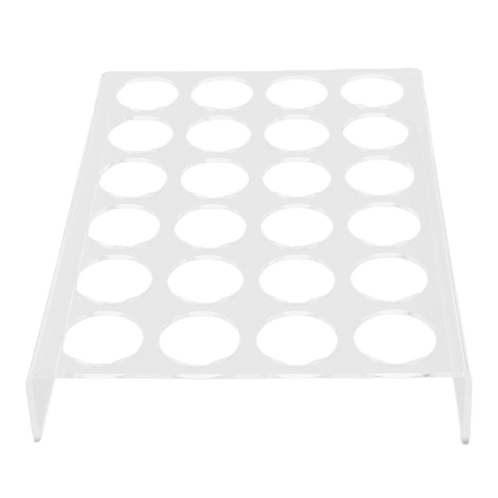 Kaffeekapsel-Organizer Flach Transparentes Acryl 24 Kaffeekapseln Halter für Küche Büro Hotel Transparent 4mm