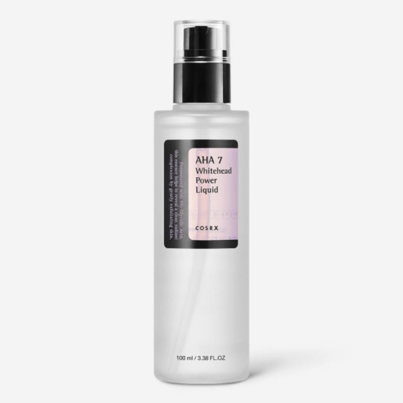 COSRX AHA 7 Whitehead Power Liquid 100ml – Korean Exfoliating Essence for Whitehead & Smooth Skin Care