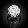 925 Sterling Silver Elegant Rose Flower Women Rings Fashion Jewelry For Female Valentine 'S Day Gifts