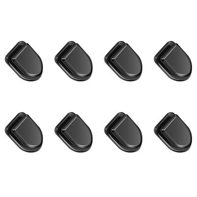 TUDOUZZZ Car Hooks, Black, Set of 8, Adhesive Type, Car Storage Hook, Key Storage,