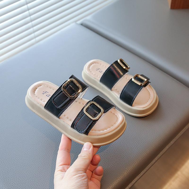 2026New Summer Girls' Slippers Fashion Casual Shoes Beach sandals for children, Korean style flip-flops