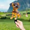2D Flat Neon Color Cat Garden Stake Whimsical Animal Yard Decor for Outdoor Garden Flowerbed Standout Ornament