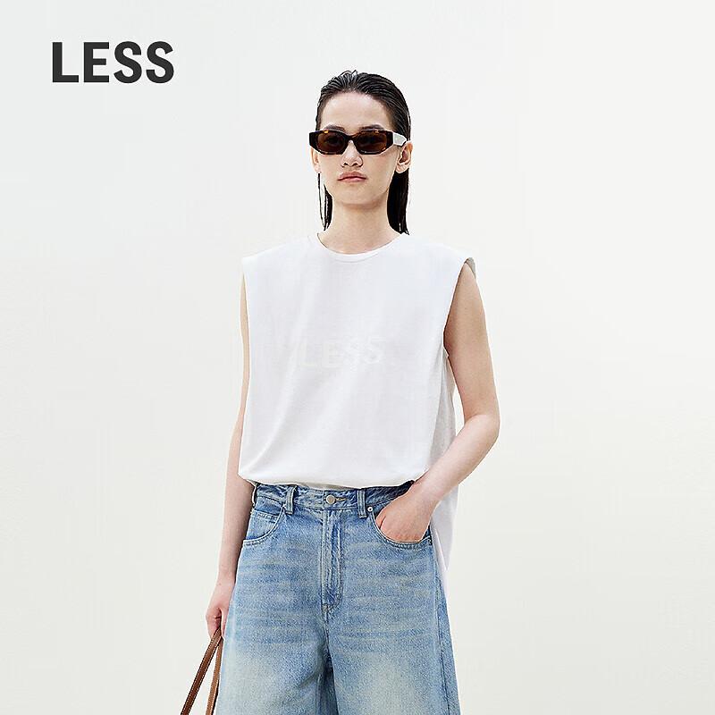 LESS 2025 Summer Cotton Round Neck Loose T-Shirt M 10330₽