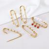 5Pcs 10pcs Stainless Steel Blank Brooches Base for DIY Brooch Jewelry Accessories Making Safety Pins Connector Findings Supplies