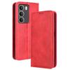 For Realme C73 5G/14x 5G/V70 5G/V70s 5G Leather Case Wallet Stand Retro Texture Phone Cover