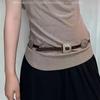 Western Style Cowboy Metal Carved Belts Wide Ethnic Style Waistband  Dress Decoration