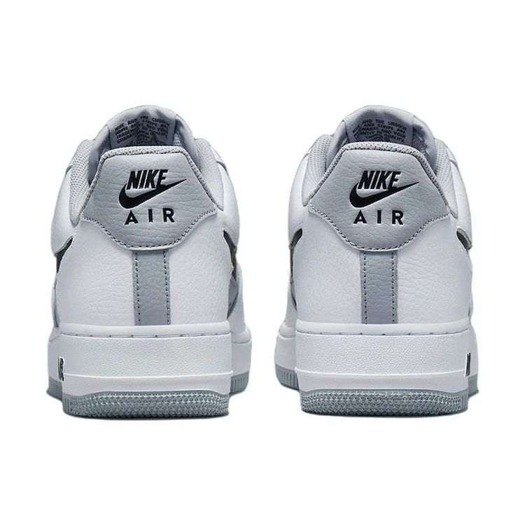 Nike Air Force 1 07 LV8 Ulvegrå Herresneakers Hvit Svart DV3501-100