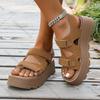 Comemore Retro Sandals for Women Summer New Open Toe Platform High Heels Ladies Shoes Casual Heightening Sandalias Femininas