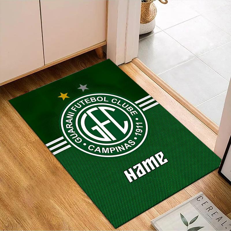 Custom Name Guarani FC Crest Rug Game Carpet, Floor Mat for Bedroom Living Room Entryway Rug, Home Decor Idea Gift for Christmas birthday