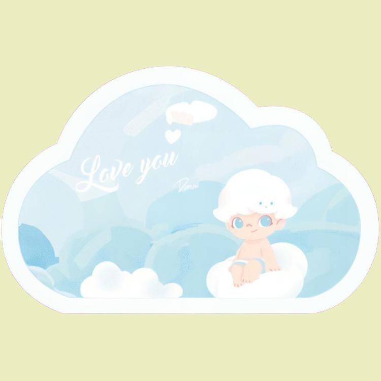 New POP MART DIMOO Cloud Photo Frame Blue Trend Based Products PPMT-2402-0013