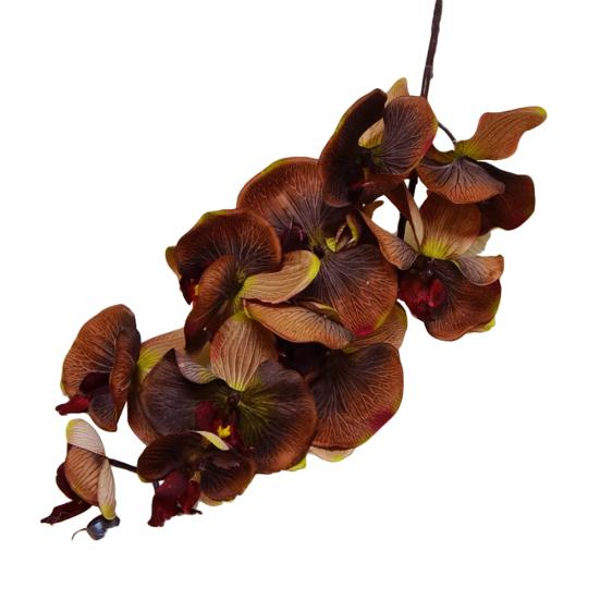 Fleur artificielle orchidée papillon, 1 pièce, décoration de jardin réaliste, bricolage, fête, mariage