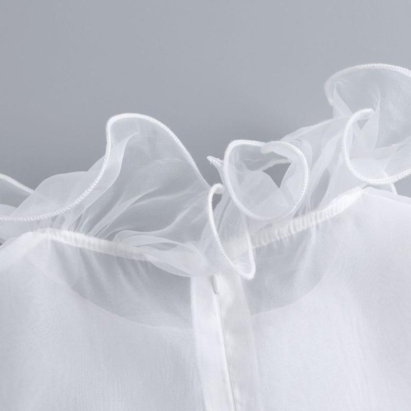 Elegant Detachable Lace Collar And Arm Sleeve Set For Formal Event Breathable Tulle Fabric Fashion Outfit Accessory