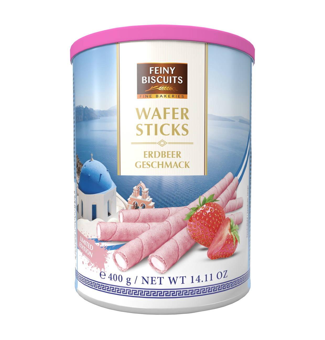 Feine Biscuits Erdbeer-Waffelröllchen 400 g