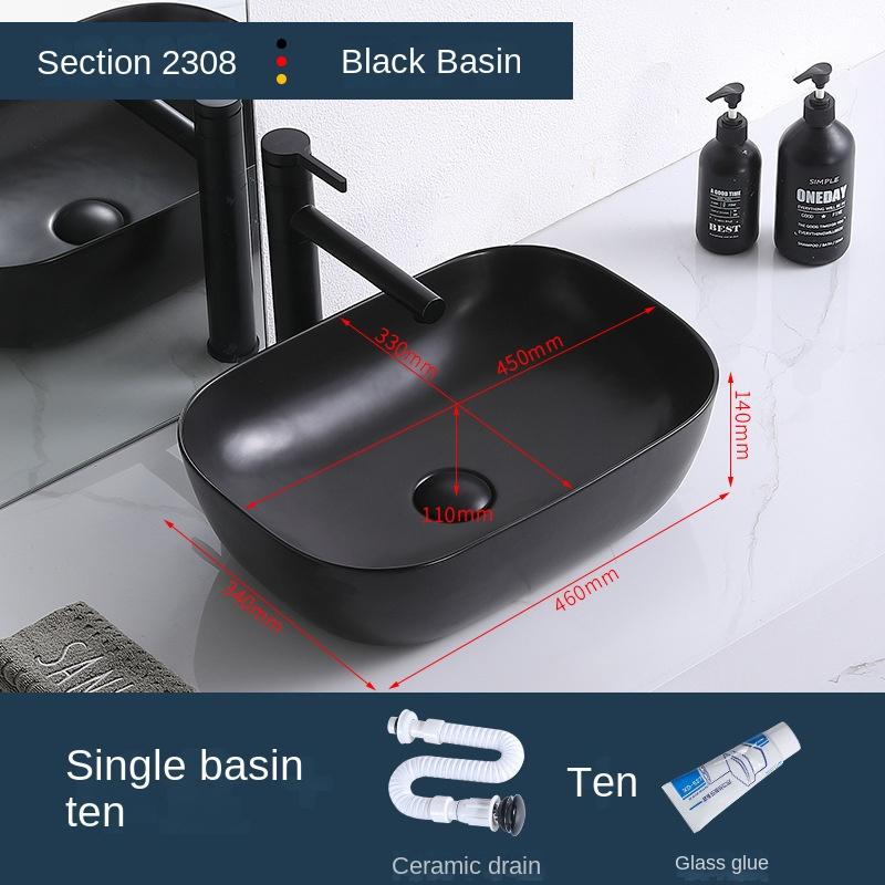 Ceramic Matte Countertop Washbasin Washbasin Engineering Hotel Apartment Bathroom Washbasin