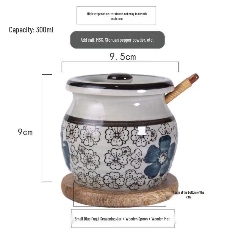 Japanese Style Ceramic Seasoning Jar